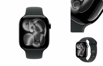 Apple Watch S11 42mm Jet Black Aluminum Case with Black Sport Band (,  3)