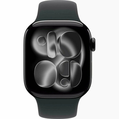   Apple Watch Series 11 GPS 46  JetBlack Aluminium Case with Sport Band (,  1)