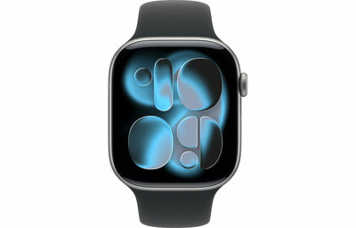 Apple Watch S11 46mm Space Gray Aluminum Case with Black Sport Band (,  1)