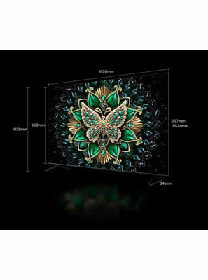 ��������� TCL 75C6K 75" (190,5 ��) / QLED, 4K Ultra HD, ����� �� (����, ��� 4)