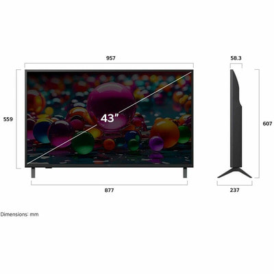 ��������� LG 43UA75009LA, ��������� 43", 4K, �������, ������ (����, ��� 3)