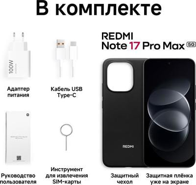 �������� Xiaomi Redmi Note 17 Pro Max 8/512Gb, Phantom Black (����, ��� 4)