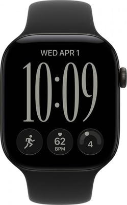 Умные часы Apple Watch Series 12 46 mm Black Aluminum Case with Black Sport Band (вид 1) Умные часы Apple Watch Series 12 46 mm Black Aluminum Case with Black Sport Band (фото, вид 1)