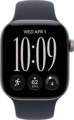 Умные часы Apple Watch Series 12 46 mm Space Gray Aluminum Case with Navy Blue Sport Band (вид 1) Умные часы Apple Watch Series 12 46 mm Space Gray Aluminum Case with Navy Blue Sport Band (фото, вид 1)
