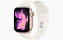   Apple Watch Series 11 GPS 42  Rose Gold Aluminium Case with Light Blush Sport Band.  2