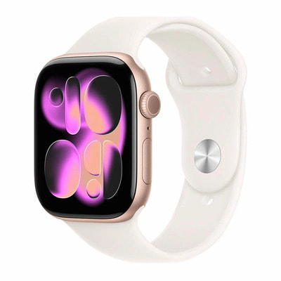   Apple Watch Series 11 GPS 46  Rose Gold Aluminium Case with Light Blush Sport Band ()