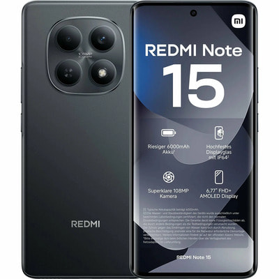 �������� Xiaomi Redmi Note 15 4G 8/256Gb, AMOLED, NFC, Midnight Black (������) (����)
