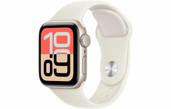   Apple Watch SE 3 (2025) 40mm Starlight Aluminum Case with Starlight Sport Band