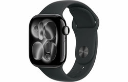 Apple Watch S11 42mm Jet Black Aluminum Case with Black Sport Band