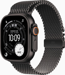   Apple Watch Series Ultra 3, 49 , GPS+Cellular, Black/Black Milanese Loop