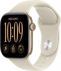 ����� ���� Apple Watch Series 12 46 mm Light Gold Aluminum Case with Sand Sport Band